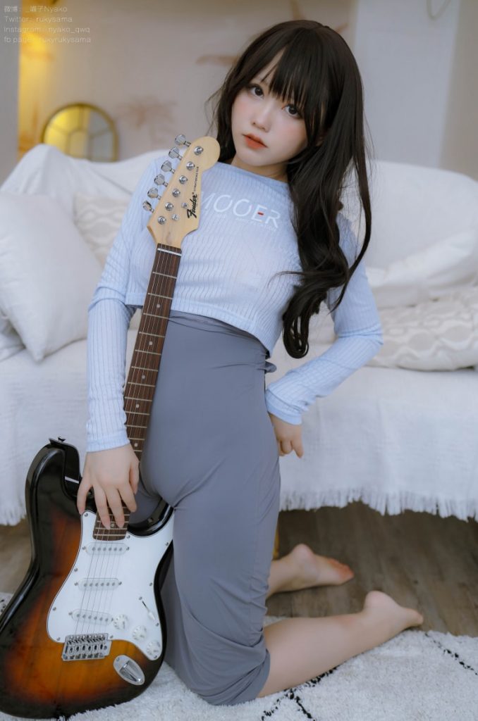 图片[2]-Nyako喵子 NO.074 吉他妹妹连衣裙[71P1V-712MB]VIP-喵咪社