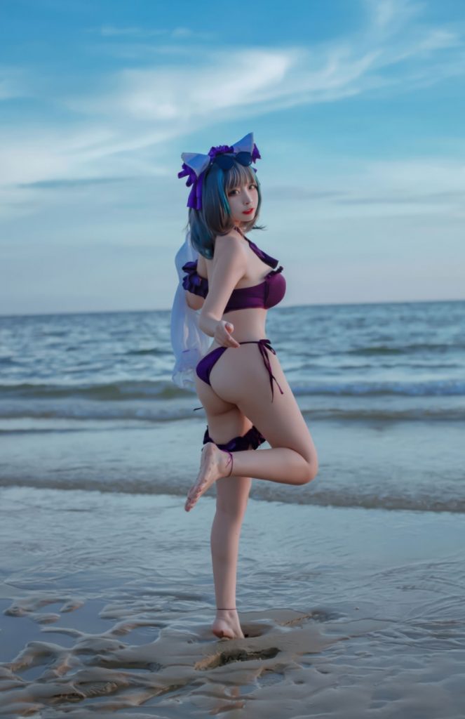 图片[2]-二佐Nisa – NO.202 碧蓝航线-柴郡泳装[30P-373MB]-喵咪社